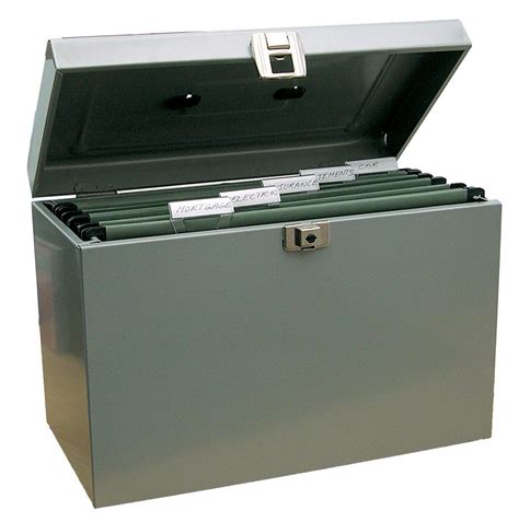 large metal box file|metal portable file storage box.